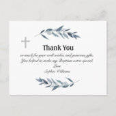 Eenvoudige aquarel olijftak Doop  Briefkaart (Voorkant)