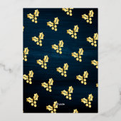 Eenvoudige Arch-foto Folie Feestdagenkaart (Achterkant)