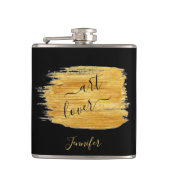 Eenvoudige art Lover-minimalistische ontwerpfles Heupfles (Voorkant)