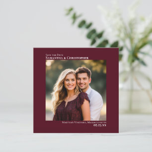 Eenvoudige Artistieke Minimalistische Foto Wijnroo Save The Date
