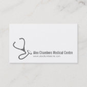 Eenvoudige artsen Stethoscoop visitekaartjes (Voorkant)