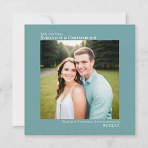 Eenvoudige Artsy Minimalistische Vierkante Foto Te Save The Date