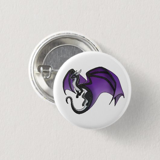 Eenvoudige Asexual Pride Dragon Ronde Button 3,2 Cm (Voorkant /achterkant)