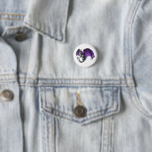 Eenvoudige Asexual Pride Dragon Ronde Button 3,2 Cm (In situ)
