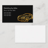 Eenvoudige Auto Detailing Visitekaartje (Voorkant / Achterkant)