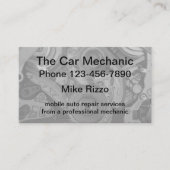 Eenvoudige automatische auto-mechanisme visitekaartje (Voorkant)