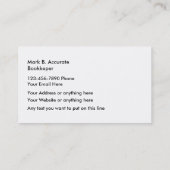 Eenvoudige automatische reparatie visitekaartje (Achterkant)