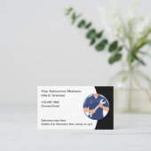 Eenvoudige Automotive Mobiele Auto Mechanic Visitekaartje (Staand voorkant)