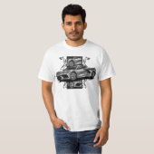 Eenvoudige autoschets t-shirt (Voorkant volledig)