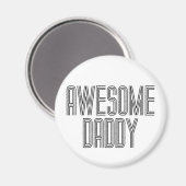 Eenvoudige Awesome Daddy Vaderdag | Magneet (Voorkant / Achterkant)