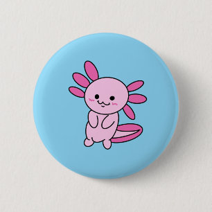 Eenvoudige Axolotl Knop Ronde Button 5,7 Cm