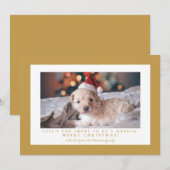 Eenvoudige Aztec Gold fotolijstje Feestdagenkaart (Voorkant / Achterkant)