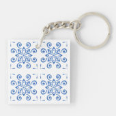 Eenvoudige Azulejo Sleutelhanger (Achterkant)