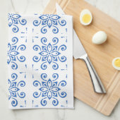 Eenvoudige Azulejo Theedoek (Quarter Fold)