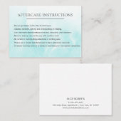 Eenvoudige Azure Lash Extension Microblading After Visitekaartje (Voorkant / Achterkant)