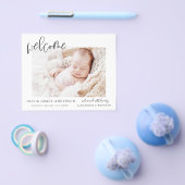 Eenvoudige baby-aankondiging Foto Collage Flyer (Enkel)