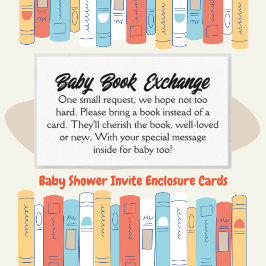 Eenvoudige Baby Book Exchange Informatiekaartje