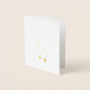 Eenvoudige Baby Dank u Elegant Gouden Folie Voetaf Kaarten