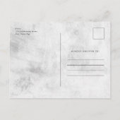 Eenvoudige Baby Foto Geboorte Statistieken Dank u  Briefkaart (Achterkant)