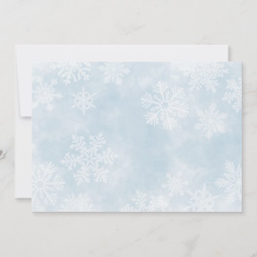 Eenvoudige Baby Het is Koud Buiten Winter Baby sho Kaart (Achterkant)