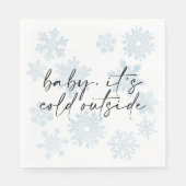 Eenvoudige Baby Het is Koud Buiten Winter Baby sho Servet (Voorkant)