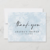 Eenvoudige Baby Het is koud Buiten Winter Douche F Bedankkaart (Voorkant)