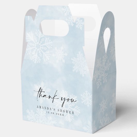 Eenvoudige Baby Het is Koud Buiten Wintergevel Bedankdoosjes (Geopend)