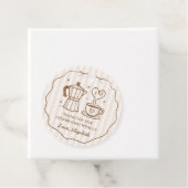 Eenvoudige Baby is brouwen Dank u Bedankjes Labels (In situ)