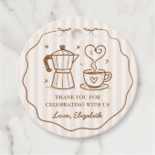 Eenvoudige Baby is brouwen Dank u Bedankjes Labels (Voorkant)