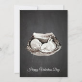 Eenvoudige Baby komt met een fijne Valentijnsdag c Feestdagenkaart (Voorkant)