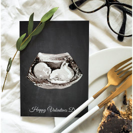 Eenvoudige Baby komt met een fijne Valentijnsdag c Feestdagenkaart