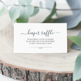 Eenvoudige Baby shower diapluerbehuizing Informatiekaartje