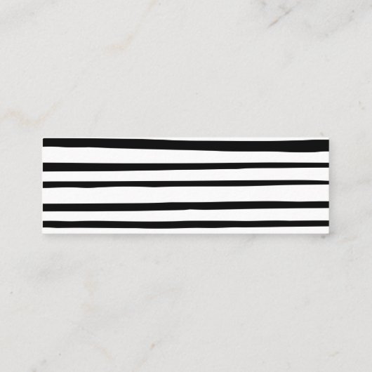 Eenvoudige Baby shower registerkaart Mini Visitekaartje (Achterkant)