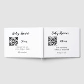 Eenvoudige baby shower website barcode QR voeg naa Gastenboek (Volledig)