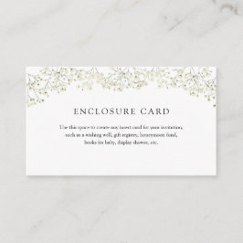 Eenvoudige Baby's Breath Envelopkaart Informatiekaartje