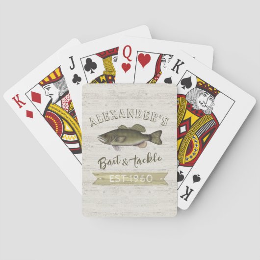  Eenvoudige bait en Tackle Sign Pokerkaarten (Achterkant)