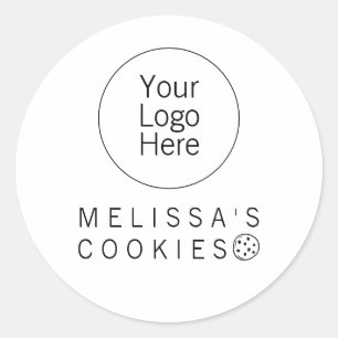 Eenvoudige bakkerij merk kant-en-klare verpakkings ronde sticker