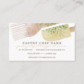 Eenvoudige bakkerij voor banketbakkerij voor banke visitekaartje (Achterkant)