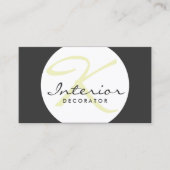  Eenvoudige Bal Interieur Decorator Kaart Visitekaartje (Voorkant)