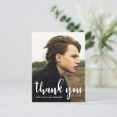 Eenvoudige balk Mitzvah Dank je ster van David Fot Briefkaart (Staand voorkant)