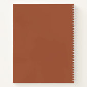 Eenvoudige balk | Modern Terracotta met foto Notitieboek (Achterkant)