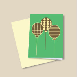 Eenvoudige Ballonnen Verjaardag Vakantie Evenement Feestdagen Kaart