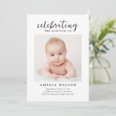 Eenvoudige Baptisemfoto Kaart (Staand voorkant)