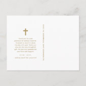 Eenvoudige Baptisme Hartelijk dank voor het Briefk Briefkaart (Achterkant)