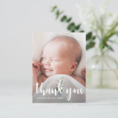 Eenvoudige Baptisme Hartelijk dank voor het Briefk Briefkaart (Staand voorkant)