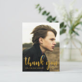 Eenvoudige Bar Mitswa Dankjewel Ster van David-fot Briefkaart (Staand voorkant)