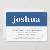 EENVOUDIGE BAR MITZVAH cool moderne Joodse ster ma Kaart (Voorkant)