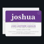 EENVOUDIGE BAR MITZVAH coole moderne naam ster paa Kaart<br><div class="desc">Een trendy, eenvoudig ontwerp voor de BAR MITZVAH INVITATIONS van uw kind. Wow je vrienden en familie met dit kleine nummer; D Setup als een sjabloon is het eenvoudig voor u om uw eigen gegevens toe te voegen, uw foto toe te voegen of op de knop aanpassen te klikken en...</div>