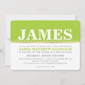 EENVOUDIGE BAR MITZVAH moderne Joodse ster limoeng Kaart (Voorkant)