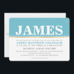 EENVOUDIGE BAR MITZVAH moderne Joodse ster turquoi Kaart<br><div class="desc">door kat massard >>> WWW.SIMPLYSWEETPAPERIE.COM << Een trendy, eenvoudig ontwerp voor de BAR MITZVAH INVITATIONS van uw kind. Wow je vrienden en familie met dit kleine aantal; DSetup als een sjabloon het is eenvoudig voor u om uw eigen gegevens toe te voegen, uw foto toe te voegen of op de...</div>